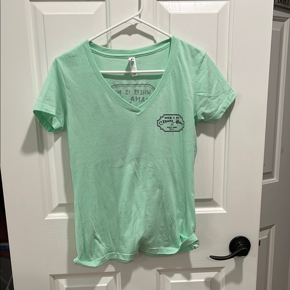 Next Level Apparel Green Fitted Short Sleeve Tee